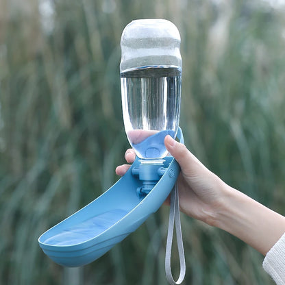 Portable Dog Water Bottle – Foldable Travel Bowl for Dogs