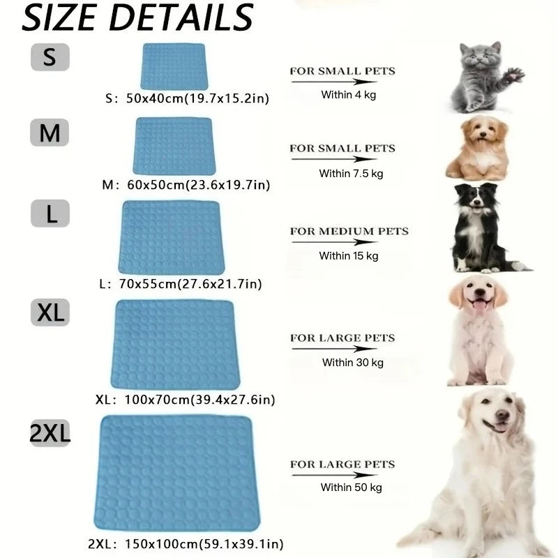 Dog Cooling Mat – Extra Large Self-Cooling Pad for Dogs & Cats