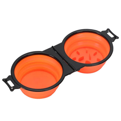 Foldable 2-in-1 Travel Bowl – Portable Food & Water Bowl for Dogs & Cats