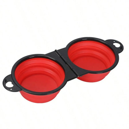 Foldable 2-in-1 Travel Bowl – Portable Food & Water Bowl for Dogs & Cats