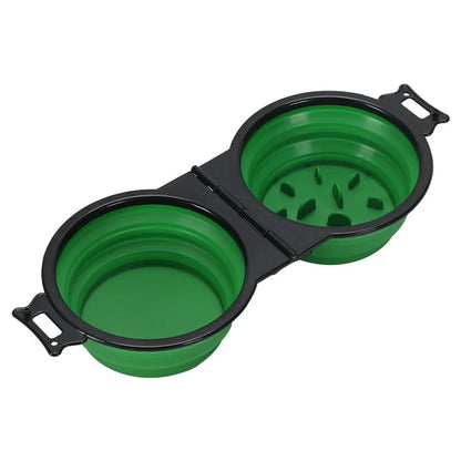 Foldable 2-in-1 Travel Bowl – Portable Food & Water Bowl for Dogs & Cats