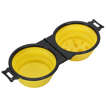 Foldable 2-in-1 Travel Bowl – Portable Food & Water Bowl for Dogs & Cats