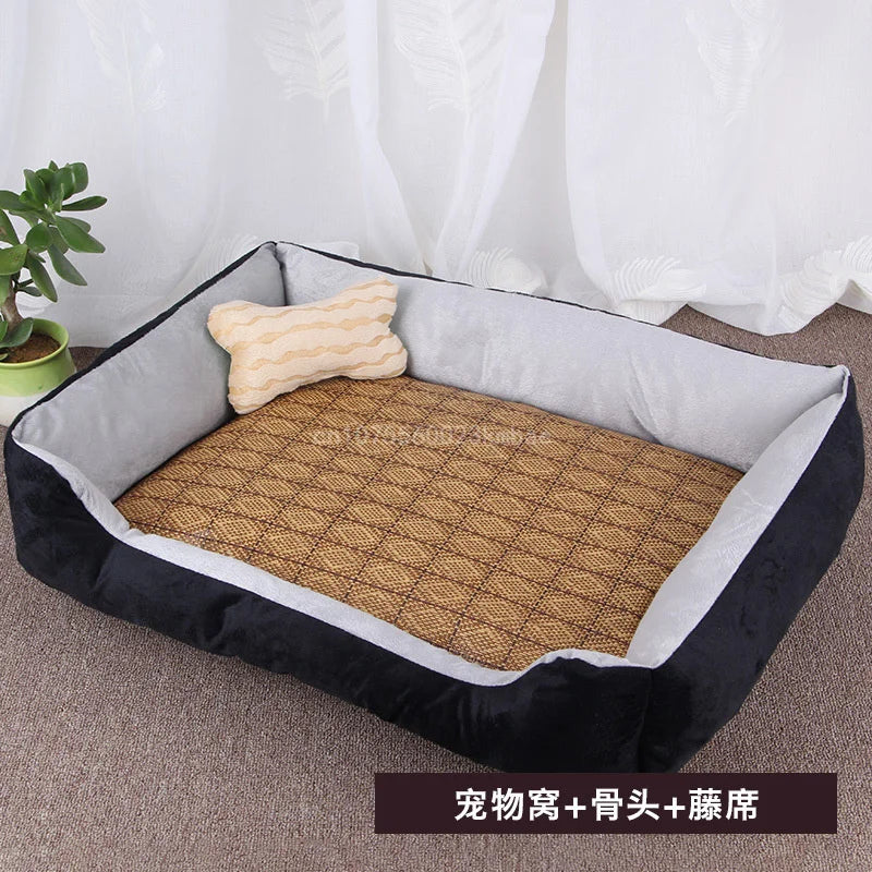 Dog & Cat Bed – Soft Pet Nest for Small, Medium & Large Dogs