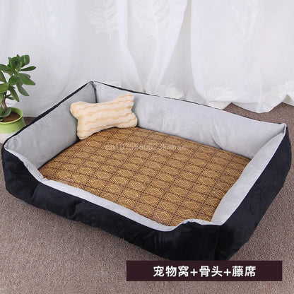 Dog & Cat Bed – Soft Pet Nest for Small, Medium & Large Dogs