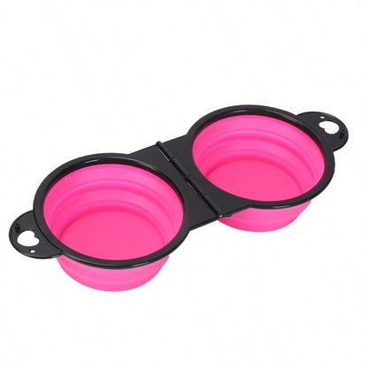 Foldable 2-in-1 Travel Bowl – Portable Food & Water Bowl for Dogs & Cats