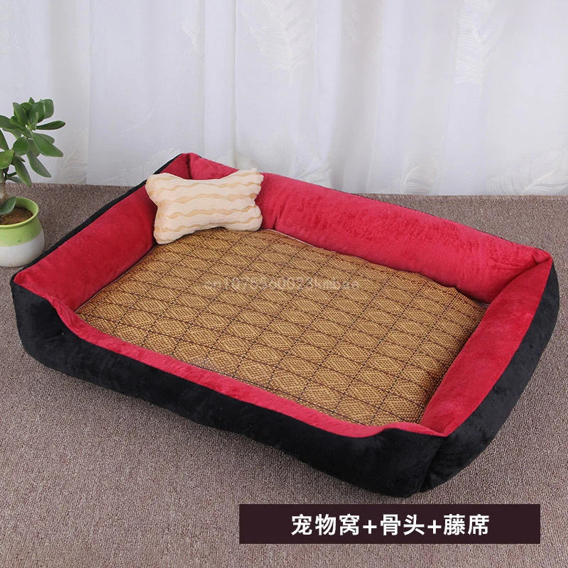 Dog & Cat Bed – Soft Pet Nest for Small, Medium & Large Dogs