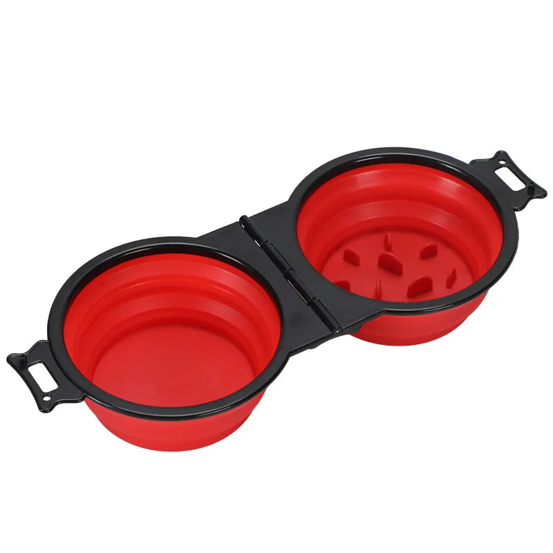 Foldable 2-in-1 Travel Bowl – Portable Food & Water Bowl for Dogs & Cats