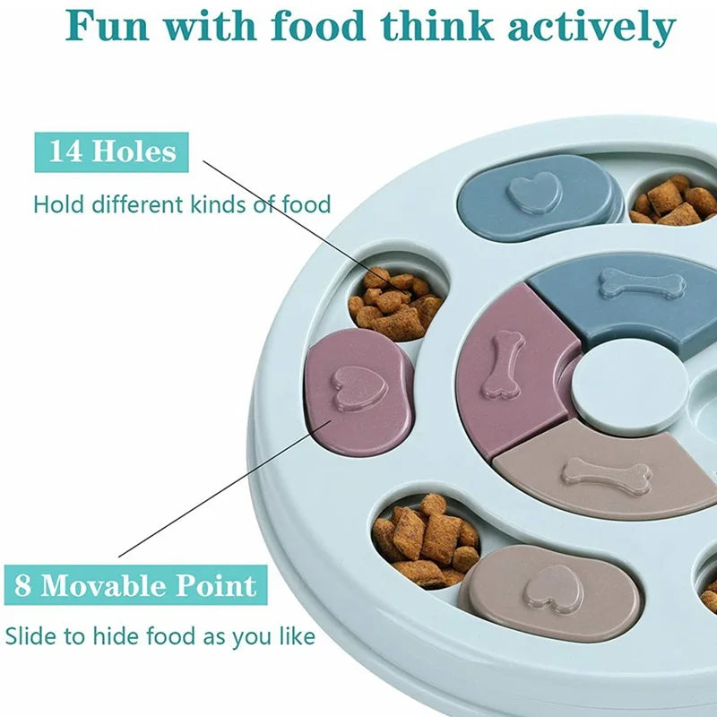 Slow Feeder Dog Bowl – Interactive Hide & Seek Training Toy