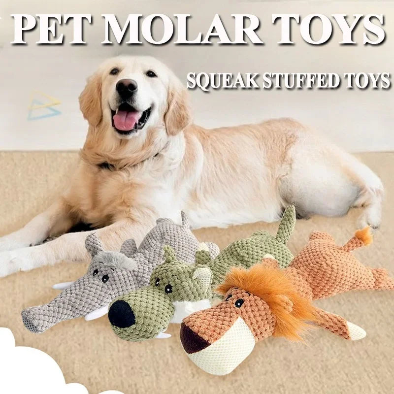 Plush Squeaky Dog Toy – Soft Durable Chew Toy for Dogs