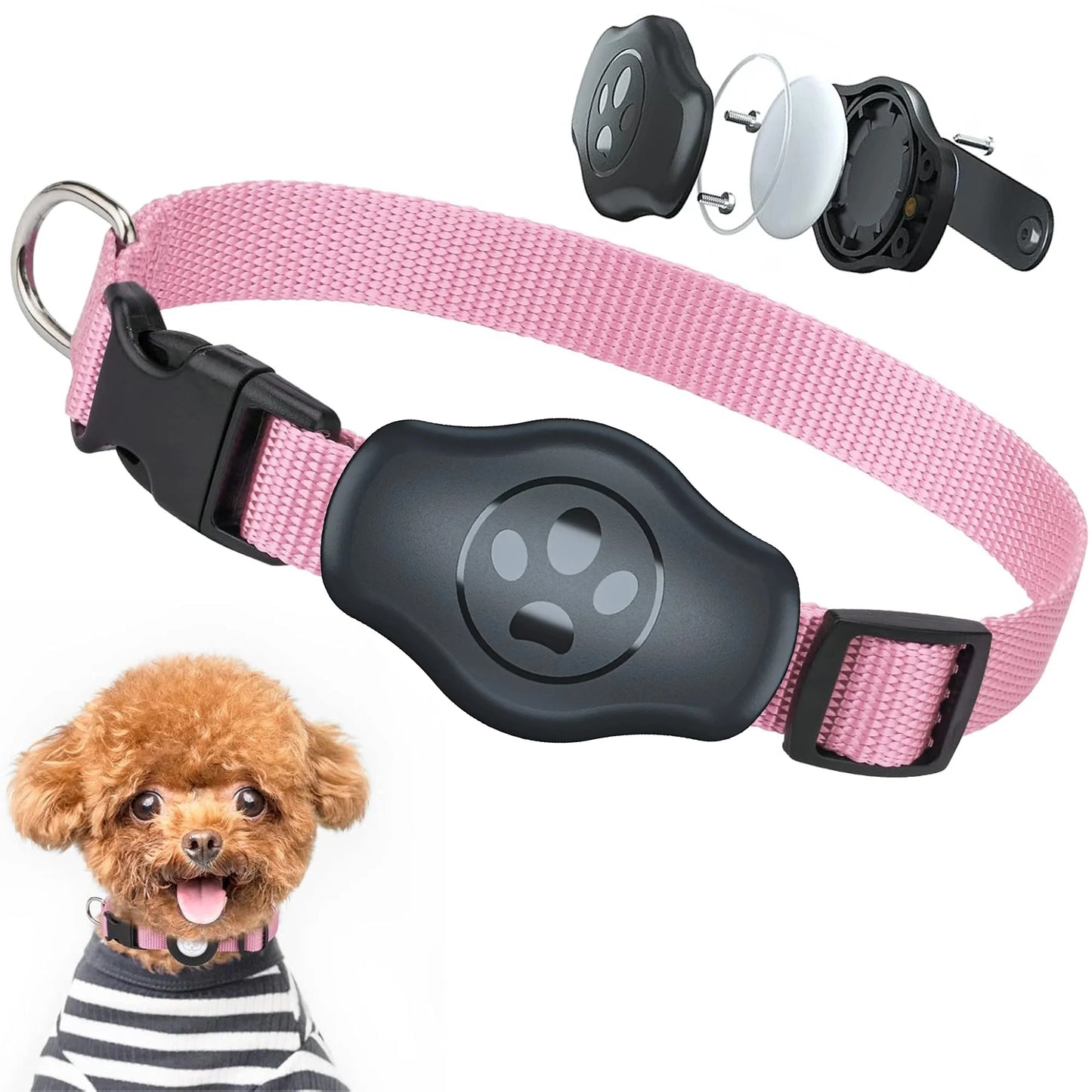 Waterproof AirTag Dog Collar – Reflective & Durable for All Pet Sizes