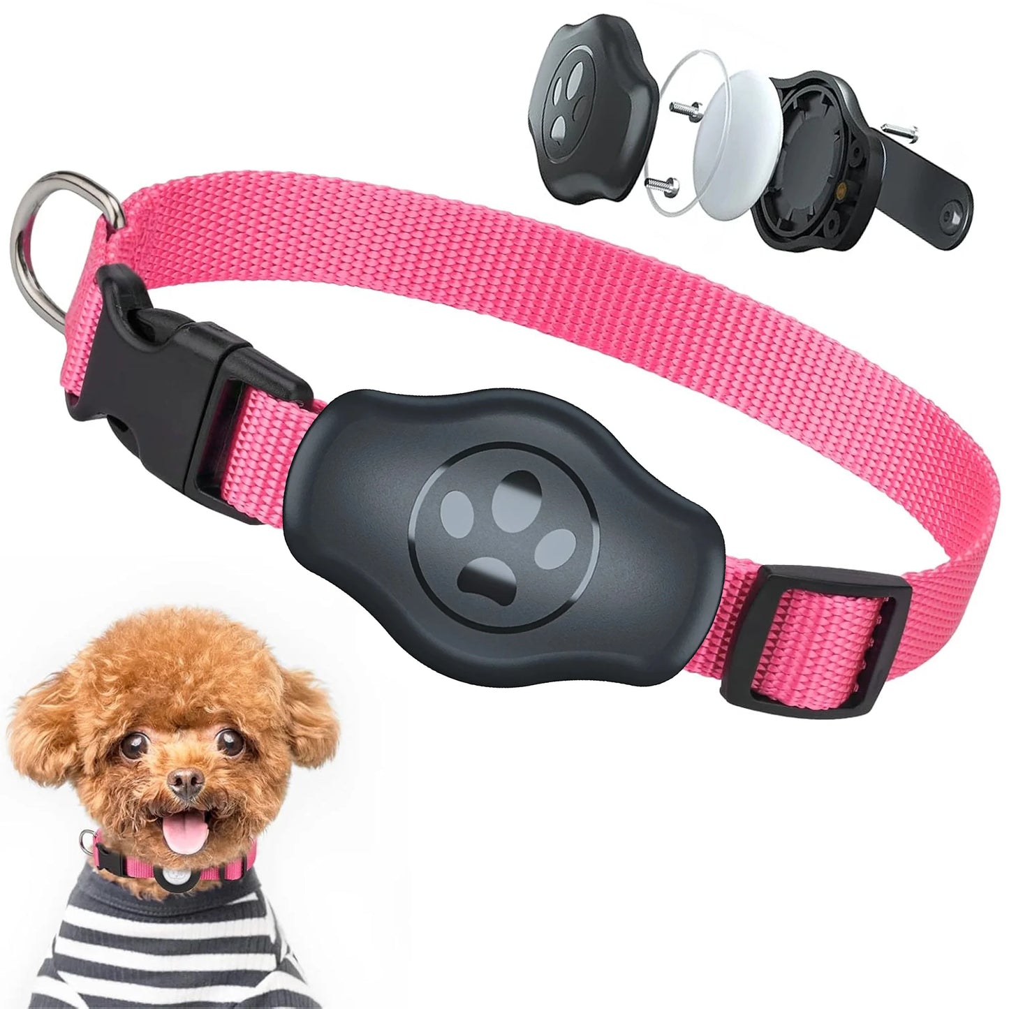 Waterproof AirTag Dog Collar – Reflective & Durable for All Pet Sizes