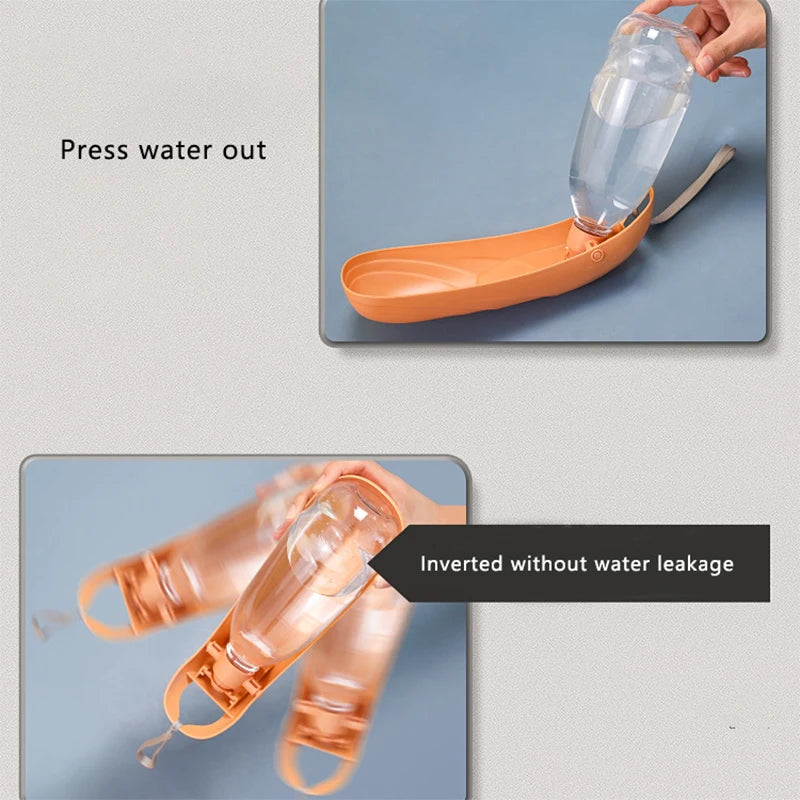 Portable Dog Water Bottle – Foldable Travel Bowl for Dogs