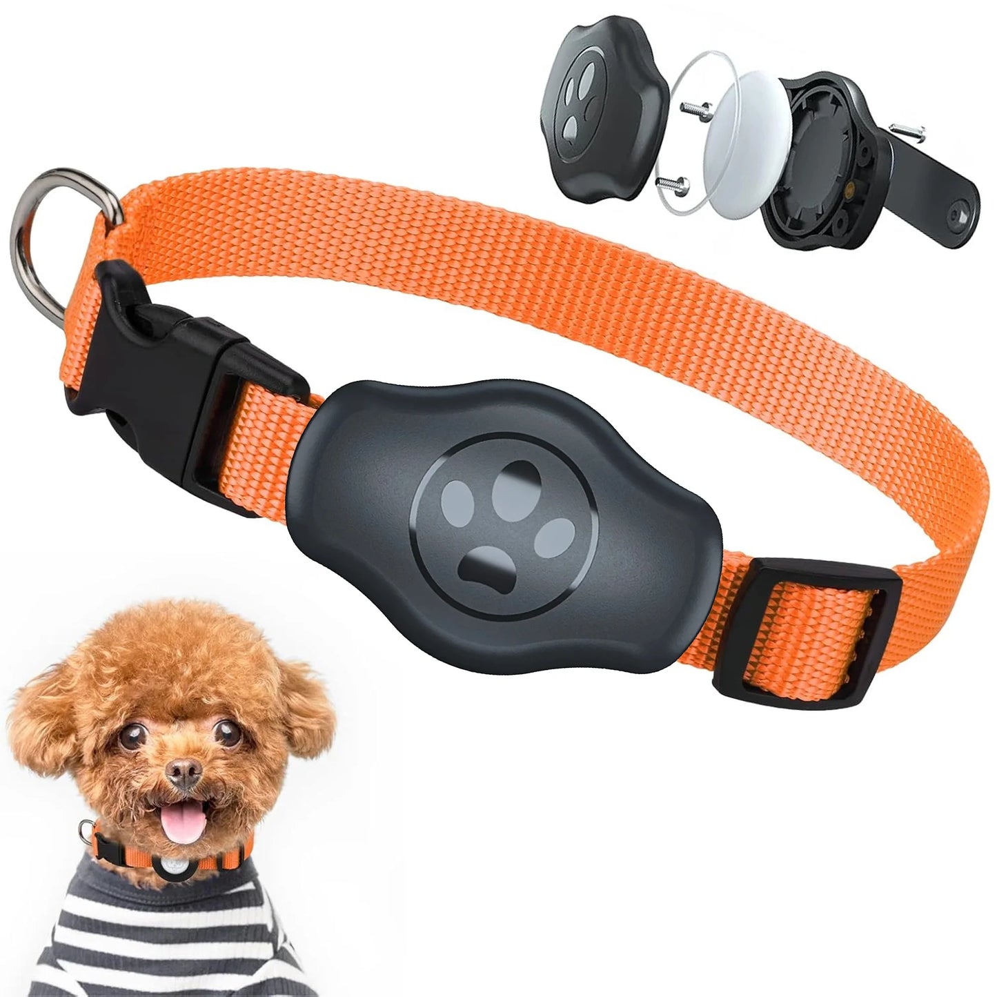 Waterproof AirTag Dog Collar – Reflective & Durable for All Pet Sizes