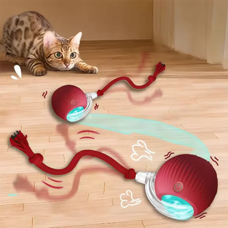 Automatic Cat Ball Toy – Self-Moving Teaser for Cats