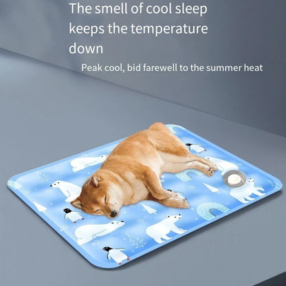 Self-Filling Cooling Mat – Ice Gel Sleeping Pad for Dogs & Cats