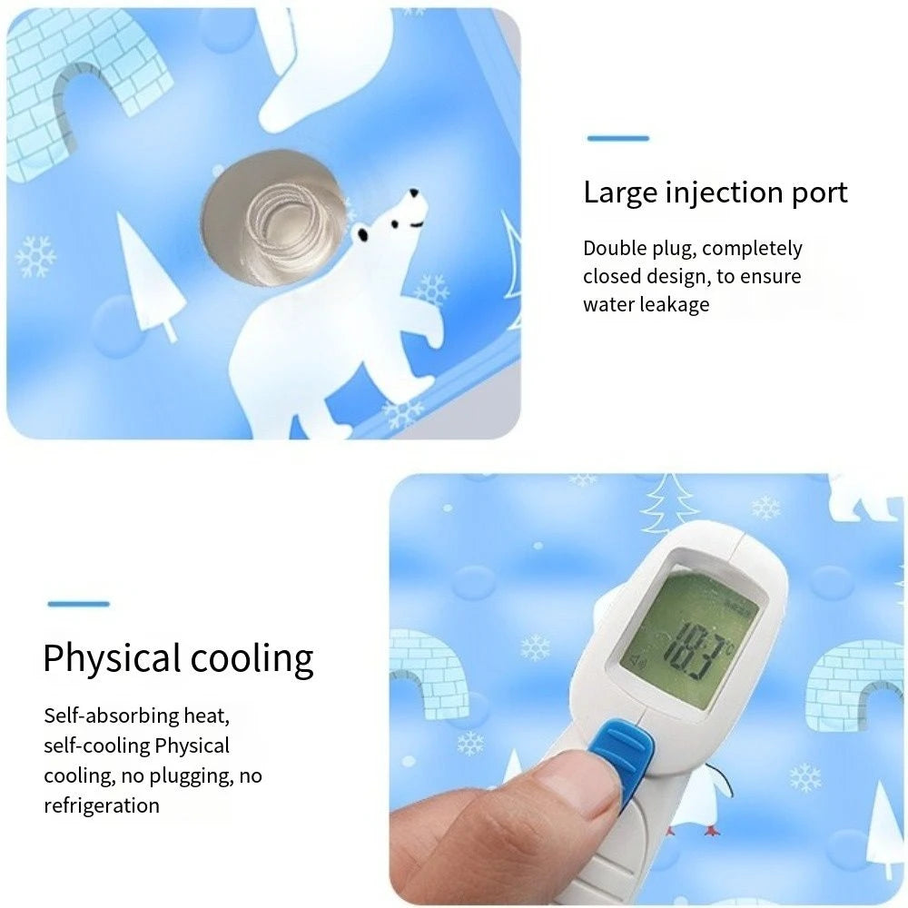 Self-Filling Cooling Mat – Ice Gel Sleeping Pad for Dogs & Cats