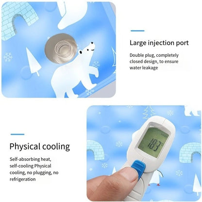 Self-Filling Cooling Mat – Ice Gel Sleeping Pad for Dogs & Cats