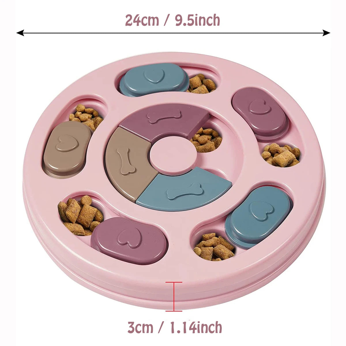 Slow Feeder Dog Bowl – Interactive Hide & Seek Training Toy