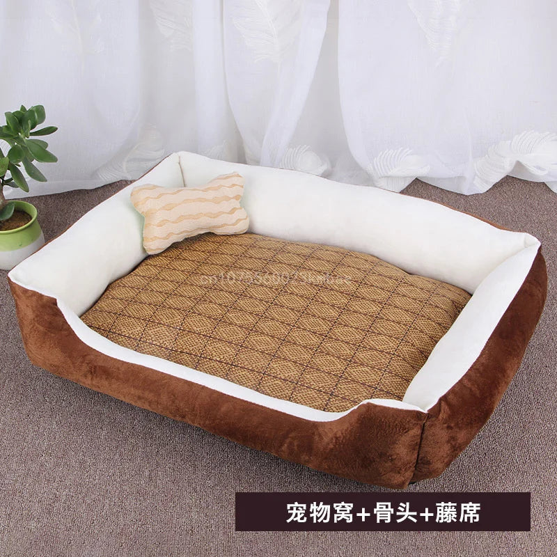 Dog & Cat Bed – Soft Pet Nest for Small, Medium & Large Dogs
