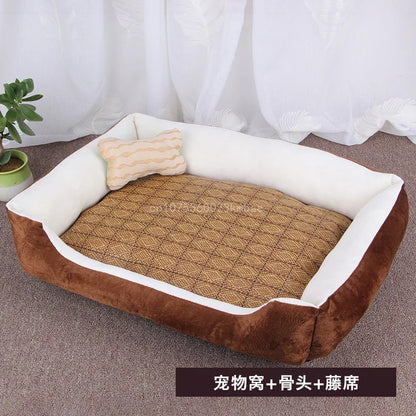 Dog & Cat Bed – Soft Pet Nest for Small, Medium & Large Dogs