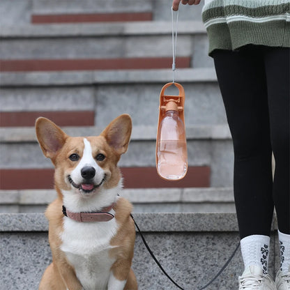 Portable Dog Water Bottle – Foldable Travel Bowl for Dogs