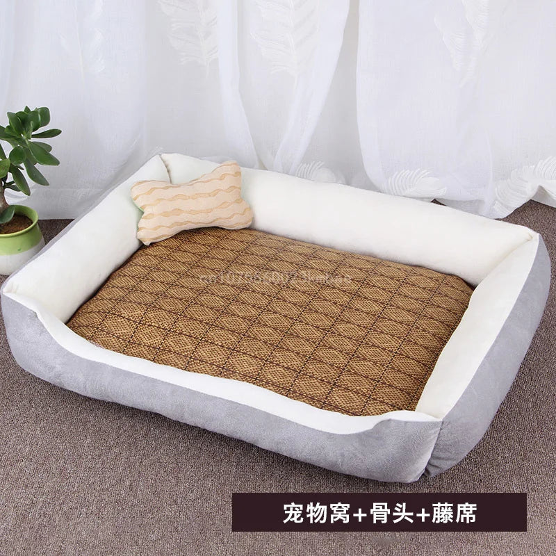 Dog & Cat Bed – Soft Pet Nest for Small, Medium & Large Dogs