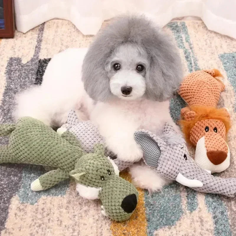 Plush Squeaky Dog Toy – Soft Durable Chew Toy for Dogs