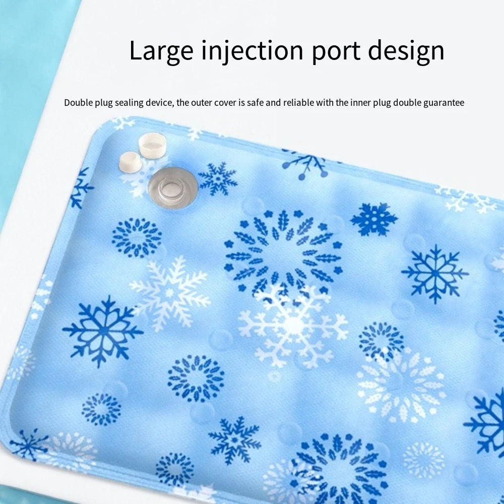 Self-Filling Cooling Mat – Ice Gel Sleeping Pad for Dogs & Cats